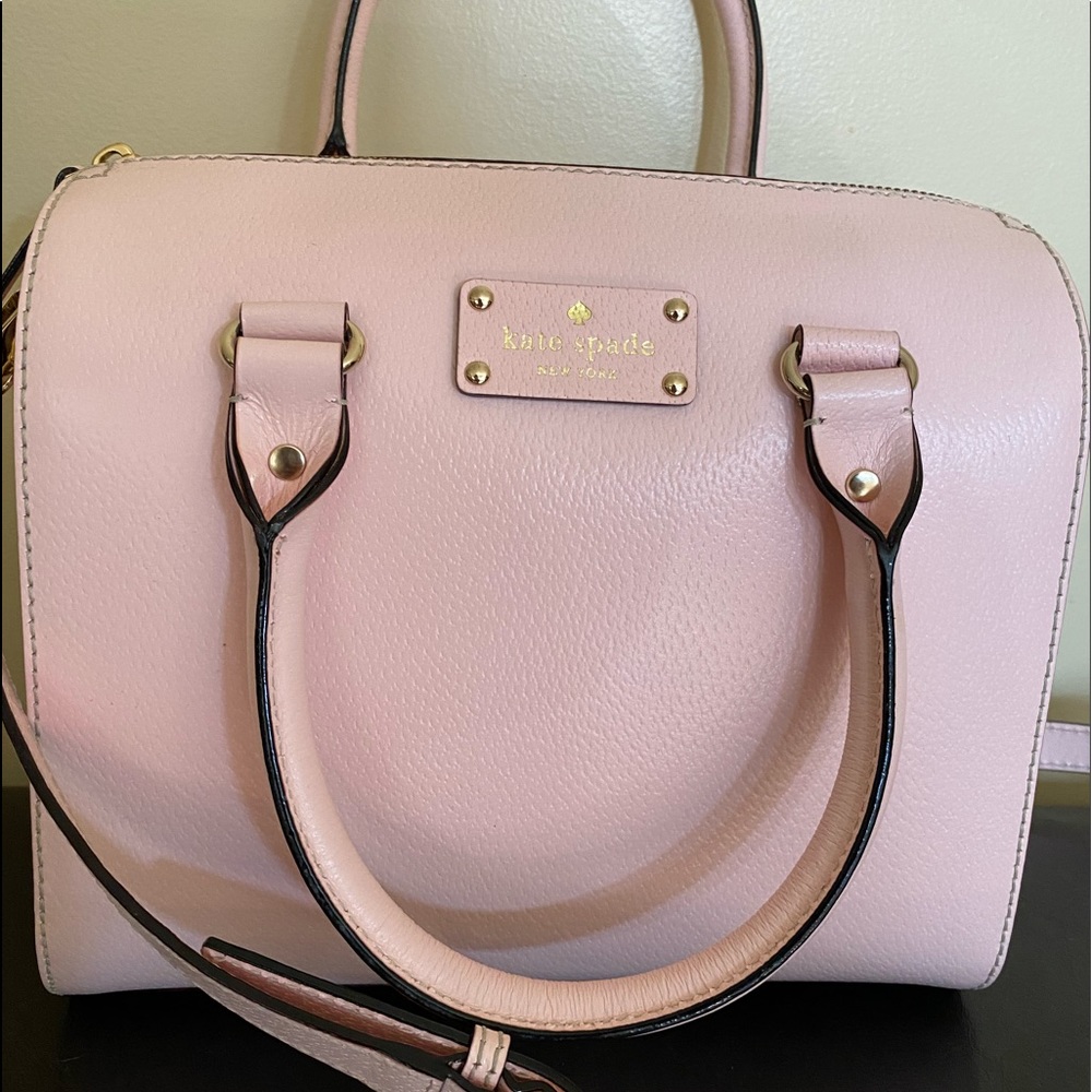 Kate Spade Leather Alessandro Wellesley Boston Bag